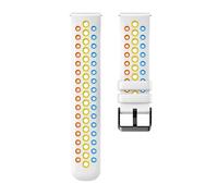 NMASDUYPU Correa deportiva de silicona transpirable perforada de 22 mm compatible con Watch GT5 Pro de 46 mm. Compatible con Watch GT5/GT4/GT3/GT2 de 46 mm.(Rainbow-White,Watch Ultimate)