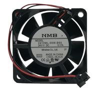 NMB 2410ML-05W-B60 DC 24V 0.17A 2-wire 6CM 6025 Axial cooling fan