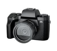 nmbhus 16X Zoom 64MP Cámara DSLR For Fotografía Auto Focus 4K 60FPS Videocámara Digital 4.0 Pulgadas Pantalla Táctil Grabadora SLR(with 128G SD Card)
