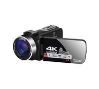 nmbhus 4K Digital Vlog Cámara Grabación De Video WiFi Streaming Webcam Videocámara Portátil For Exteriores 18X Grabadora De Fotografía(128G SD Card,CAM)