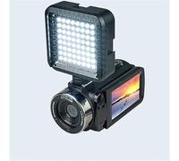 nmbhus 4K HD Night Vision Videocámara Digital 48M Home WiFi Live Streaming Videocámara DV Cámara Digital(Size:Black+Camera Light)