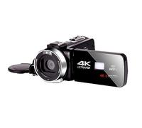 nmbhus 4K HD Night Vision Videocámara Digital 48M Home WiFi Live Streaming Videocámara DV Cámara Digital(Size:Black)