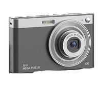 nmbhus 4K Ligero Portátil Ultra HD Cámara Digital Cámara Retro Compacto Vlog Cámara De Filtro De Belleza(C13Black)