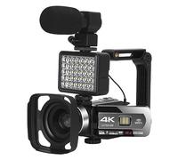 nmbhus 4K WiFi Videocámara UHD Cámaras Web Digitales For Fotografía 18X Zoom Auto Focus Video Recorder(No SD Card,Outfit 2)