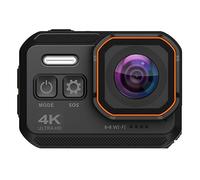 nmbhus Cámara De Acción 4K 1080P 60fps Estabilizada IP68 Casco Impermeable Subacuático Motocicleta Deporte Video CAM Moto Bike 16MP WiFi Webcam(16G SD Card)