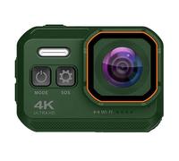 nmbhus Cámara De Acción 4K 1080P 60fps Estabilizada IP68 Casco Impermeable Subacuático Motocicleta Deporte Video CAM Moto Bike 16MP WiFi Webcam(64G SD Card,3)