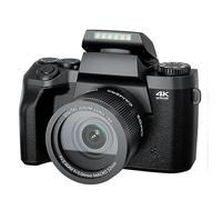 nmbhus Cámara De Fotos Digital De 64MP SLR DSLR For Fotografía Auto Focus 4K Vlog Videocámara 4 "Pantalla Webcam Cámara De Video(32G SD Card,2 Batteries)
