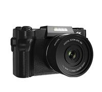 nmbhus Cámara de Fotos Digital for fotografía Auto Focus 4K Vlog Videocámara Pantalla Webcam Cámara de Video(with 128G,Only Camera)