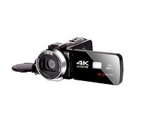 nmbhus Cámara de Video 4K de lapso de Tiempo 18X Full UHD Videocámara Digital infrarroja Blogger Vlog Recodificación 3 "Pantalla giratoria Selfie Webcam(No SD Card)