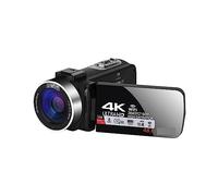 nmbhus Cámara de Video 4K Ultra HD Cámara Vlogging for 3.0 Pulgadas 48MP 18X Zoom Digital WiFi Webcam Videocámara Transmisión en Vivo(128G SD Card,Standard)