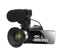 nmbhus Cámara de Video 4K Ultra HD Cámara Vlogging for 3.0 Pulgadas 48MP 18X Zoom Digital WiFi Webcam Videocámara Transmisión en Vivo(Standard-01,with Mic)