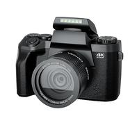 nmbhus Cámara De Video 4K Videocámara SLR DSLR 64MP 60FPS 16X Zoom Digital Auto Focus Vlogging Cámara WiFi Videocámara De Transmisión En Vivo(32G SD Card,with Wireless Mic)