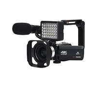 nmbhus Cámara De Video Digital 4K UHD For Videocámara Vlog 18X WiFi Cámara De Transmisión En Vivo HDMI Girar Pantalla Táctil LCD Grabadora De 48MP(No SD Card,Full Set)