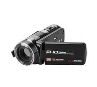 nmbhus Cámara de Video Digital HD de 24 megapíxeles, videocámara de Viaje Profesional con Temporizador automático DV for el hogar, Todo en uno(Size:Black)
