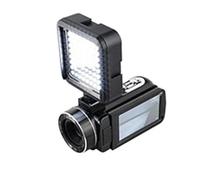 nmbhus Cámara De Vídeo Digital HD, Pantalla Táctil, Visión Nocturna Infrarroja, WiFi, Cámara For Selfies, Videocámara DV, Todo En Una Máquina(Black+Camera Light)