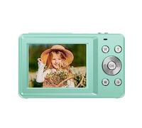 nmbhus Cámara Digital Cámara de fotografía Videocámara 16X Zoom Cámara de vlogging portátil for niños Adultos Principiantes(Green)