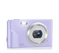 nmbhus Cámara Digital Cámara de vlogging Zoom Pantalla LCD Mini cámaras portátiles compactas for Estudiantes, Adolescentes(Purple)
