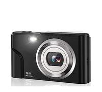 nmbhus Cámara Digital Cámara de vlogging Zoom Pantalla LCD Mini cámaras portátiles compactas for Estudiantes, Adolescentes(Black)