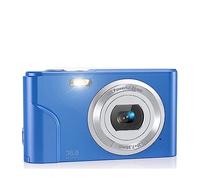 nmbhus Cámara Digital Cámara de vlogging Zoom Pantalla LCD Mini cámaras portátiles compactas for Estudiantes, Adolescentes(Blue)