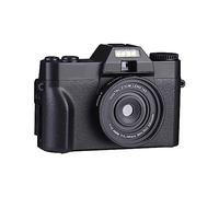 nmbhus Cámara Digital de 48MP Cámara Web Digital con Pantalla abatible de 180 ° 4K for Lente Macro Gran Angular(Color:16G,Size:Only Camera)