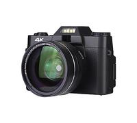 nmbhus Cámara Digital de 48MP Cámara Web Digital con Pantalla abatible de 180 ° 4K for Lente Macro Gran Angular(16G,with Specialised len)