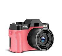 nmbhus Cámara Digital for fotografía y Video Cámara Vlogging 4K 48MP con Pantalla abatible de 180° Zoom Digital 16X(32GB SD Card,Package 1)