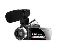 nmbhus Cámara Digital For Grabación De Vídeo, WiFi, Visión Nocturna Al Aire Libre, Videocámara IR Vlog, Pantalla Táctil Giratoria, Grabadora De Selfie Fotográfica(128 SD Card,Set 3)