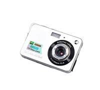 nmbhus Cámara Digital HD De 48 Megapíxeles Cámara De Tarjeta De Estudiante Retro Videocámara Selfie(Silver+Readers)