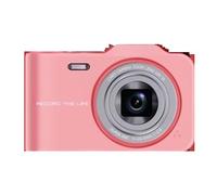 nmbhus Cámara Digital Vintage for Estudiantes, Nivel de Entrada, cámara Micro con Tarjeta vlog, 4800 W píxeles(Pink)