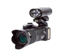 nmbhus Cámara DSLR con Zoom Óptico De 24X For Fotografía, Enfoque Automático, 33MP, Tres Lentes, 1080P, HD, Videocámara Digital For Exteriores(16G SD Card,with Flashlight)