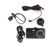 nmbhus Cámara grabadora de Video HD 1080P Pantalla táctil Lente Dual Coche DVR Dash CAM Accesorios for automóviles WDR Auto DashCam(Size:32G)