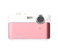 nmbhus Cámara HD Retro Digital pequeña cámara Estudiante Nivel de Entrada pequeña máquina de Tarjetas de Viaje VLOG(Color:Pink)