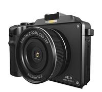 nmbhus Cámaras De Fotos Digitales De Gran Angular De 48MP, Marco DIY, Videocámara Frontal Trasera De Doble Lente For Selfie For Fotografía, Cámara De Vídeo WiFi 18X 4K(with 32G,Only Camera)