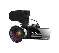 nmbhus Cámaras De Vídeo Gran Angular 18X, Videocámara Digital Vlog 4K, Blogger, Lapso De Tiempo, Grabadora Fotográfica De 48MP, Pantalla Táctil Giratoria(64G SD Card)