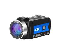 nmbhus Cámaras Digitales De 56MP For Transmisión En Vivo Webcam 4K UHD Vlog Grabación De Video Videocámara Fotográfica Grabadora Visión Nocturna(64G SD Card,Black)