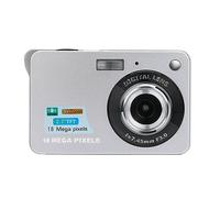 nmbhus Cámaras Digitales Portátiles 720P Videocámara 18MP Foto 8X Zoom Antivibración 2,7 "Pantalla Retro Vintage Fotografía Grabadora(64G TF Card,Silver)