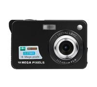 nmbhus Cámaras Digitales Portátiles 720P Videocámara 18MP Foto 8X Zoom Antivibración 2,7 "Pantalla Retro Vintage Fotografía Grabadora(64G TF Card,Black)