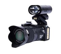 nmbhus Cámaras DSLR Digitales De Gran Angular For Fotografía Teleobjetivo 24X Zoom Óptico 1080P Video Recorder Auto Focus Photo Camcorder(128G SD Card,with Flashlight)