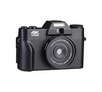 nmbhus Cámaras Fotográficas con Lente Macro Gran Angular For Selfie Videocámara Digital De 48MP Cámara Web con Zoom De 16X Grabadora De Fotografía con Enfoque Automático(with 16G,Only Camera)