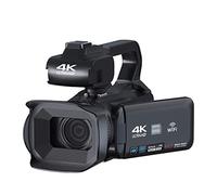 nmbhus Full 4K UHD 60FPS Videocámara Vintage For Transmisión En Vivo Vlog 18X 64MP Cámara De Video Grabadora Digital Pantalla Giratoria De 4 "(with 256G,Only Camcorder)