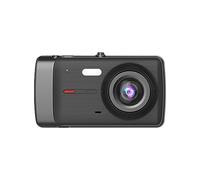 nmbhus Grabadora De Coche HD 1080P, Lente Dual, Pantalla Táctil Oculta De 4 Pulgadas, Monitor De Coche, Imagen De Marcha Atrás, Dvr