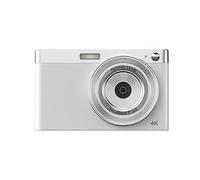 nmbhus Micro SLR Cámara 4K Video Cámara Digital portátil Retro VLOG Pantalla Auto Focus Selfie Camera(Color:White)