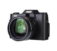 nmbhus Mini cámara Digital 48mp 4k Vlogging Videocámara Compatible WiFi 16x Zoom Cámaras de Video(Size:Add Wide-Angle Lens)