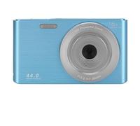 nmbhus Mini Cámaras Digitales De 48MP For Fotografía, Pantalla TFT De 2,8 ", Grabadora De Vídeo 4K, Temporizador Automático, Detección Facial, Grabadora De Fotos Vintage(16G SD Card,Blue)