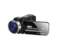 nmbhus Videocámara 4K Cámara De Video Digital For Transmisión En Vivo Vlog Time Lapse UHD Grabadora Al Aire Libre 48MP Cámara Web WiFi Fotográfica(128G SD Card)