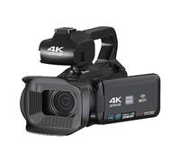 nmbhus Videocámara 4K Completa Cámara De Video De 64MP For Transmisión De Cámara Web Digital Fotografía Grabadora Vlog 18X Enfoque Automático(64G SD Card)