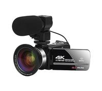 nmbhus Videocámara 4K WiFi Cámara De Video Digital Streaming Vlog Recorder 18X Estabilizador De Cámara Web De Lapso De Tiempo(No SD Card,3)