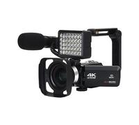 nmbhus Videocámara Digital De Lapso De Tiempo 4K For Transmisión De Video Grabación WiFi 48MP Cámaras Al Aire Libre Vlog Grabadora Fotográfica(16G SD Card)