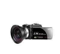 nmbhus Videocámara Vlog For Exteriores De 2,7 K For Fotografía, Zoom 16X, Grabadora De Vídeo, Rotación De Pantalla Táctil, Selfie, Cámara Digital For Uso Doméstico(64G SD Card,2)