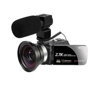 nmbhus Videocámara Vlog For Exteriores De 2,7 K For Fotografía, Zoom 16X, Grabadora De Vídeo, Rotación De Pantalla Táctil, Selfie, Cámara Digital For Uso Doméstico(128G SD Card,4)
